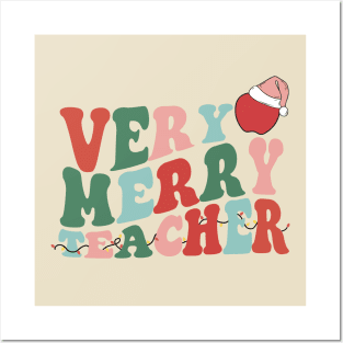 Very Merry Teacher Posters and Art